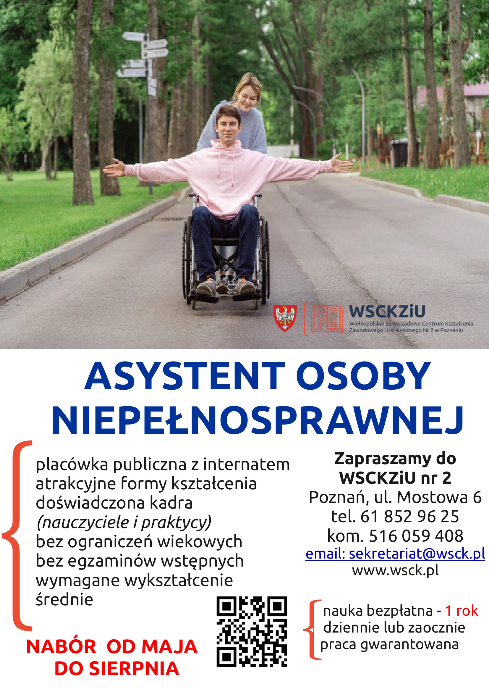 PLAKAT A4 ASYSTENT OSOBY NIEPEŁNOSPRAWNEJ