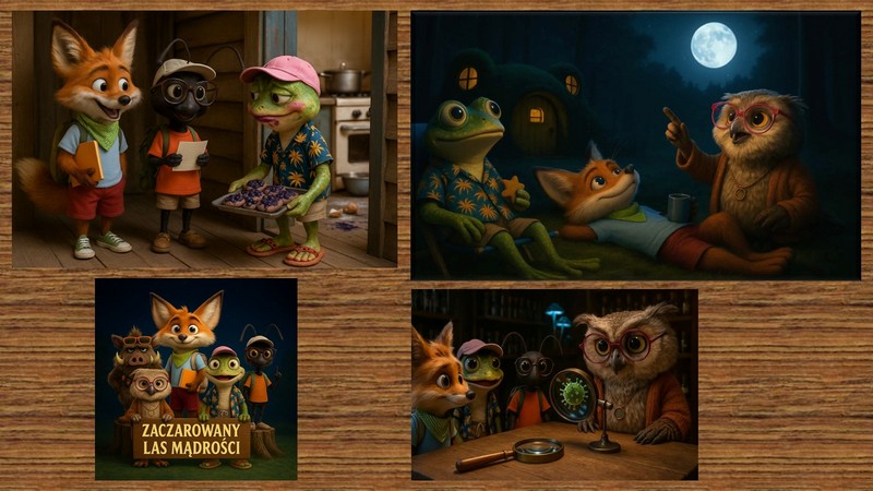 Grafika z obraz kami z bajek