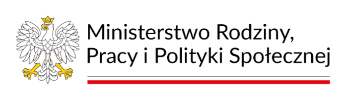 Godło Polski i logo Ministerstwa Rodziny, Pracy i Polity Społecznej
