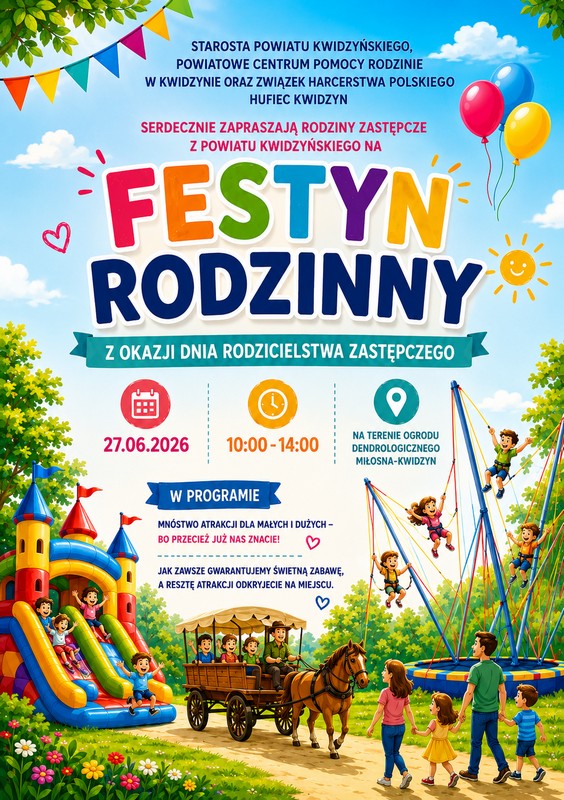 Plakat na Festyn Rodzinny 